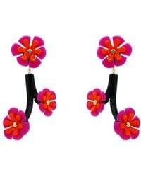 Gissa Bicalho - Handmade Acrylic Earring Branch Daisies - Lyst