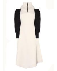 Mirimalist - Arya Midi Dress Sleeves Off - Lyst