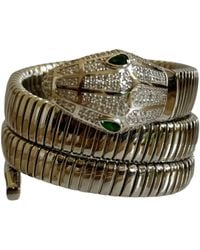 Laura Gray - Petite Sterling Crystal Triple Wrap Snake Bracelet - Lyst