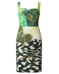 Conquista - Sleeveless Animal Print Dress - Lyst