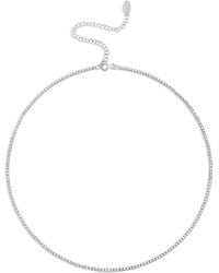 SHYMI - Thin Tennis Necklace - Lyst