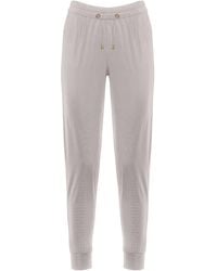 ANTONINIAS - Neutrals Elegant Sweat Pants With Golden Details In Beige - Lyst