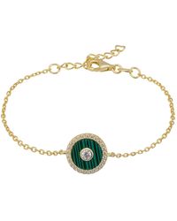 LÁTELITA London - Mystique Amulet Malachite Bracelet Gold - Lyst
