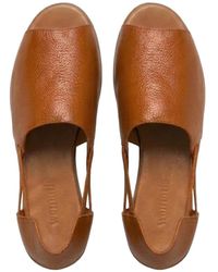 Womads - Cognac Peep Toes - Lyst