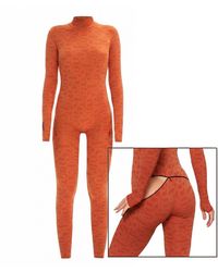 Monosuit - Summer Turtleneck Bodysuit Long Sleeve Full Eco Back Zip - Lyst