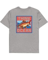Anchor and Crew - Heather Think Ocean Fish Pixel Art Organic Cotton T-Shirt - Lyst