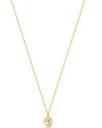 Esterah - Oval Bezel Pendant Necklace - Lyst