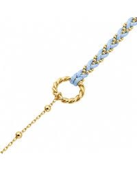 Spero London - Handmade Rope Braided Sterling Beaded Chain Bracelet - Lyst