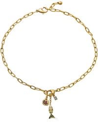 Loni Paul Jewelry - Fish & Pomegranate Charm Drop Necklace - Lyst