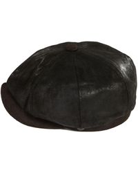 Dasmarca Hats - Oliver Leather Bakerboy Newsboy Peaky Cap For - Lyst