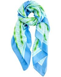 Evelyn & Kate - Elegant All Silk Scarf, Medallion Pattern - Lyst