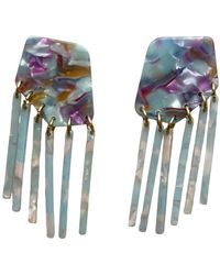 CLOSET REHAB - Shield Fringe Earrings - Lyst