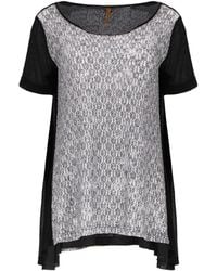 Conquista - Jersey Knit Style Short Sleeve Top - Lyst