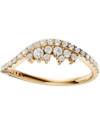 Aya Fine Jewelry - 0.35 Ctw Lab Grown Diamond Infinity Ring 14K Twist Band - Lyst