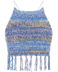 Shareyourluce - Sunkissed Knit Top With Fringes - Lyst