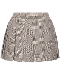 Miss Circle New York - Oaklyn Plaid Pleated Mini Skort - Lyst