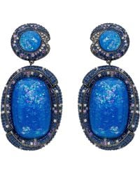 LÁTELITA London - Fiorella Opal Drop Earrings Oxidised - Lyst