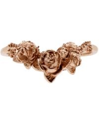 Lee Renee - Rose Chevron Ring – Rose Gold - Lyst