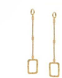 Jaredjamin - Solene Hammered Single Link Drop Leverback Earrings - Lyst
