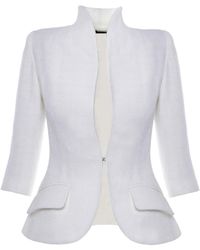 AVENUE No.29 - Structured Boucle Blazer - Lyst