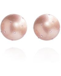 Saule Label - Rose Gaia Mini Crystal Earrings - Lyst
