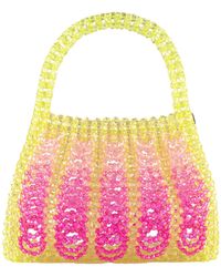 Tillie Beads - Sunset Pop Lemon Beaded Bag - Lyst