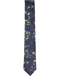 lords of harlech - Lotus Charcoal Tie - Lyst