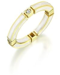 C|Nd|N by Candan Balto - Megaron & Mother Of Pearl Enamel Ring - Lyst