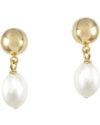Biko Jewellery - Alouet Pearl Studs - Lyst