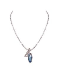 Modenaire - Dragonfly Egg Crystal Pendant Necklace - Lyst