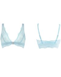 Bott Lingerie - Wireless Lace Bralette Le Blossom – Ice - Lyst
