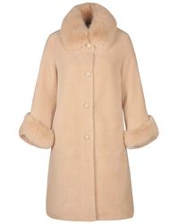 Santinni - 'Monroe' 100% Wool & Faux Fur Teddy Coat - Lyst