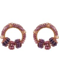 Lavish by Tricia Milaneze - Rose Breeze Mix High Roller Trio Posts Handmade Earrings - Lyst