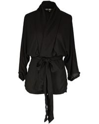Jennafer Grace - Onyx Dolman Wrap Kimono Top - Lyst