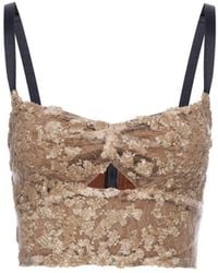 LAHIVE - After Five Sequin Top - Lyst