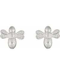 Lily Charmed - Sterling Bee Stud Earrings - Lyst