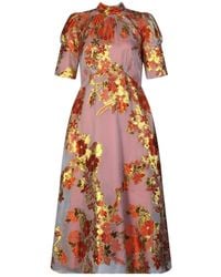 Closet - Jacquard Tie Back A-Line Dress - Lyst