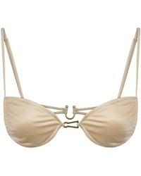 Bianca Resortwear - Neutrals Calla Bikini Top - Lyst