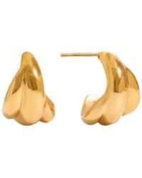 Elk & Bloom - Chunky 14K Triple Wrap Studs - Lyst