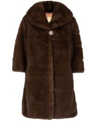 Santinni - 'Hollywood' Faux Fur Coat - Lyst