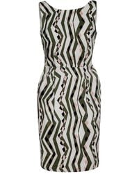 Conquista - Sleeveless Fitted Print Dress - Lyst