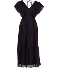 Rose & Nancy - Elleanor Heart Lace Trim Maxi Dress - Lyst