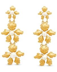 Stephanie Browne Australia - Orchid Rd Pearl Earrings - Lyst