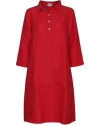 NoLoGo-chic - Up Town Linen Shirt Dress - Lyst