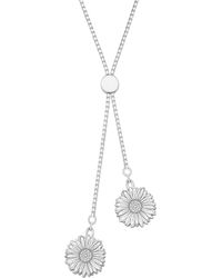 CarterGore - Daisy Flower Sterling Slider Necklace - Lyst