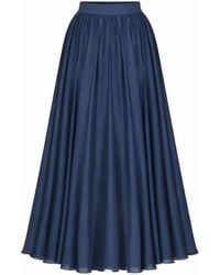 Elsava - Dark Midi Skirt - Lyst