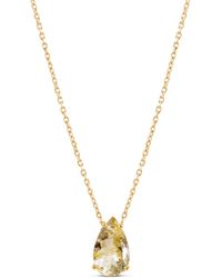 SALLY SKOUFIS - Pure Droplet Necklace Grande With Rutile In18K Vermeil - Lyst