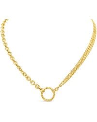 Lutiro - Fancy Cable & Multiple Chain Necklace & Twisted Ring - Lyst