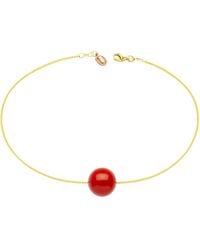 Unaloe - Vermeil Coral Sphere Venetian Chain Bracelet For – Fashion Jewelry - Lyst