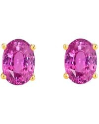 Juvetti - Ovo Earrings Set With Vivid Sapphire - Lyst
